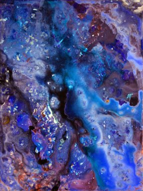 El çizimi soyut suluboya resim 