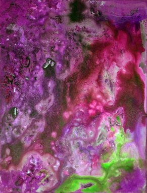 El çizimi soyut suluboya resim 