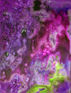 El çizimi soyut suluboya resim 