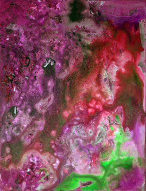 El çizimi soyut suluboya resim 