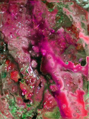 El çizimi soyut suluboya resim 