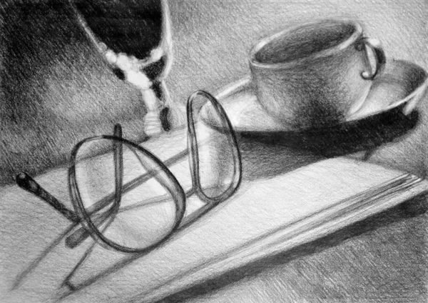 Sabah rutininin el çizimi resmi