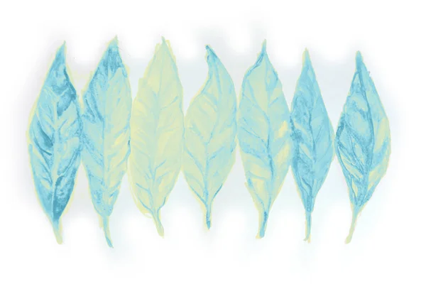 Ручной Рисунок Акварели Части Осенних Листьев — стоковое фото