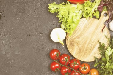 Karışım-in taze sebze (biber, domates, soğan,