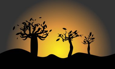 afrika'da günbatımı