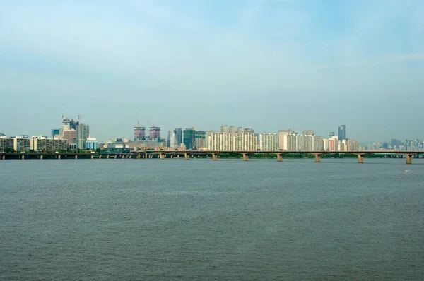 Río Hangang en Seúl en verano en Corea — Foto de Stock