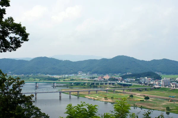 Güney Kore 'deki Gongsanseong Kalesi — Stok fotoğraf