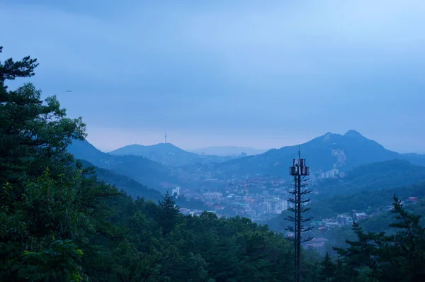 Güney Kore Deki Bukhansan Dağından Görünüm — Stok fotoğraf