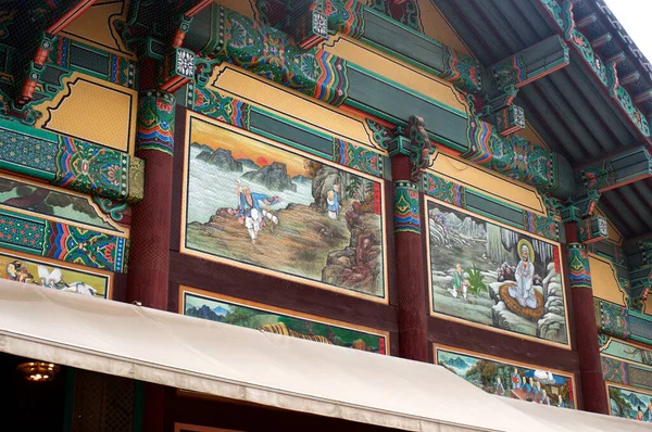 Βουδιστικός Ναός Στο Βουνό Στη Σεούλ Στη Σοθ Κορέα — Φωτογραφία Αρχείου