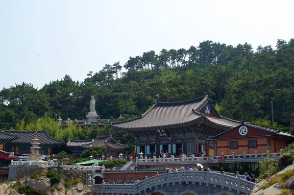 Boeddhistische Tempel Busan Zomer Zuid Korea — Stockfoto