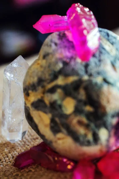 Diamante Imitación Cuarzo Lila — Foto de Stock