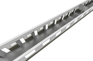 3d iç görüntü koridoru