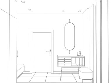 İçerisi boş. 3d illüstrasyon