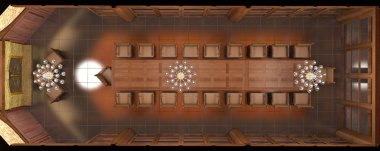 Salon içi görselleştirme, 3D illüstrasyon