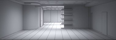 İç görselleştirmeyi kaydet, 3d illüstrasyon