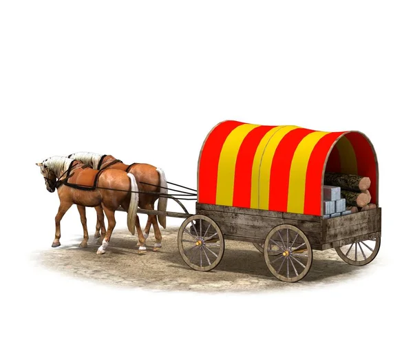 horse drawn cart cow tied behind horse drawn cart cow tied behind