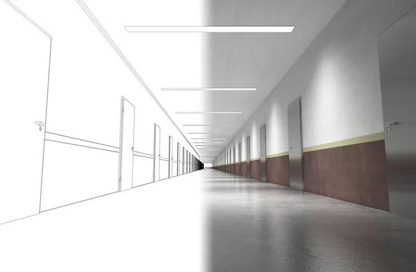 Görüntü Koridoru — Stok fotoğraf