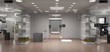 İç görselleştirmeyi kaydet, 3d illüstrasyon