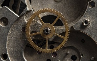 eski saat mekanizmalı saat, yüksek çözünürlük ve detay