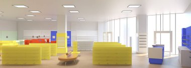 iç görselleştirme, 3d illüstrasyon, özet
