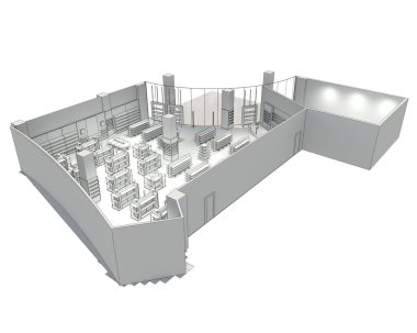 iç görselleştirme, 3d illüstrasyon, özet