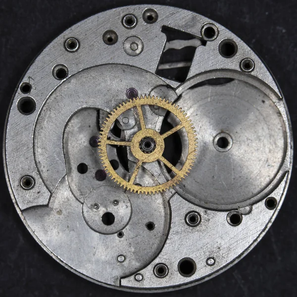 Old Clockwork Mechanical Watch High Resolution Detail Stock Image