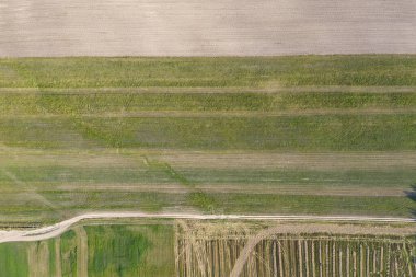 çiftlik alanı, yukarıdan görünüm