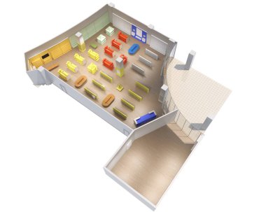 iç görselleştirme, 3 boyutlu illüstrasyon