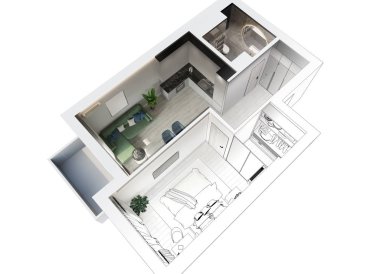 iç görselleştirme, 3 boyutlu illüstrasyon