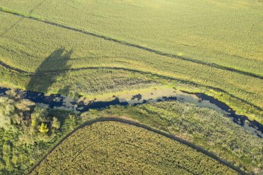çiftlik alanı, yukarıdan görünüm