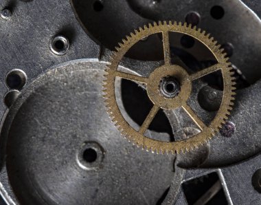 eski saat mekanizmalı saat, yüksek çözünürlük ve detay