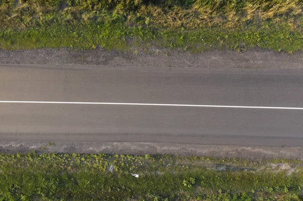 Carretera Campo Vista Desde Arriba —  Fotos de Stock