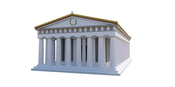 Ősi Épület Külseje Oszlopokkal — Stock Fotó