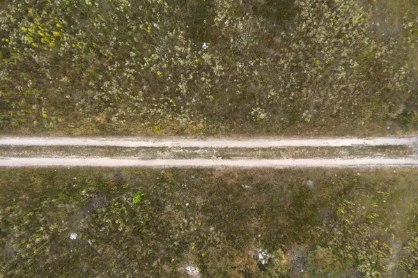 Landstraße Blick Von Oben — Stockfoto