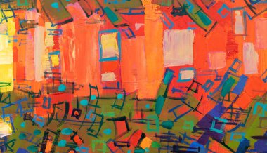 Suluboya soyut resim dokusu 