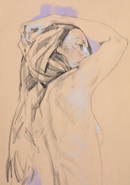 Baştan çıkarıcı genç kadın resimleri. 