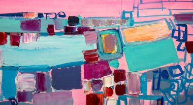 Renkli soyut suluboya resim dokusu 