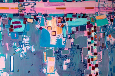 Renkli soyut suluboya resim dokusu 