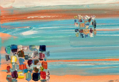 Modern soyut suluboya resim dokusu 