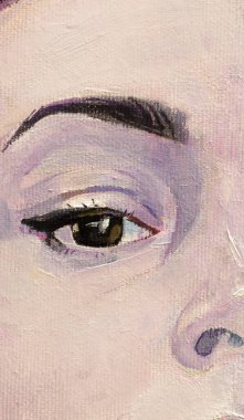 Çekici genç kadın poz veriyor. 