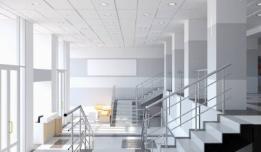 modern iç görselleştirme, 3 boyutlu illüstrasyon