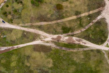 çiftlik alanı, yukarıdan görünüm