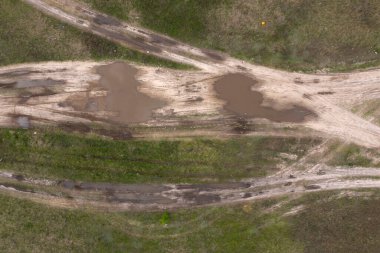 çiftlik alanı, yukarıdan görünüm