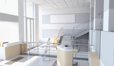 modern iç görselleştirme, 3 boyutlu illüstrasyon