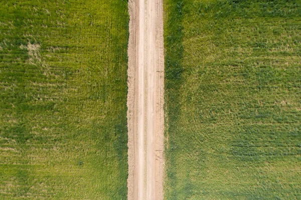 Campo Granja Vista Desde Arriba —  Fotos de Stock