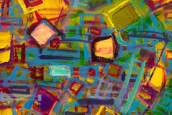 Gekleurde Abstracte Schildertextuur — Stockfoto