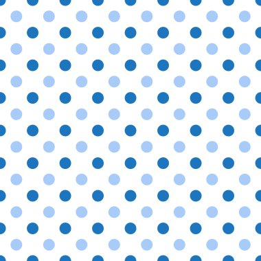 Sorunsuz polka mavi desen