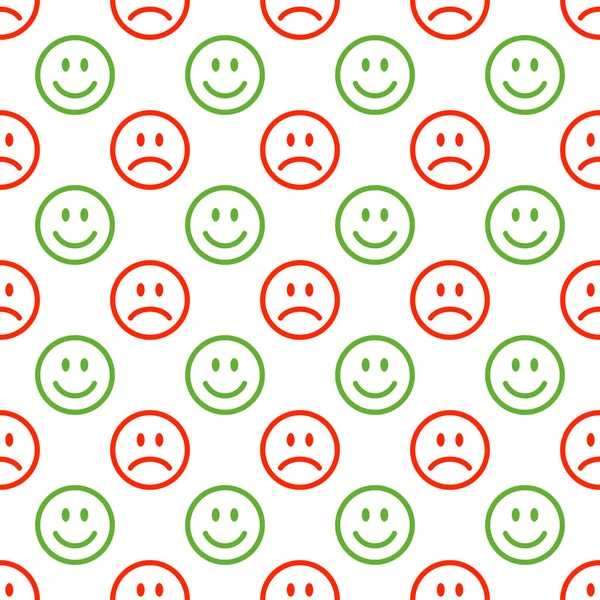 Naadloze emoji patroon — Stockvector