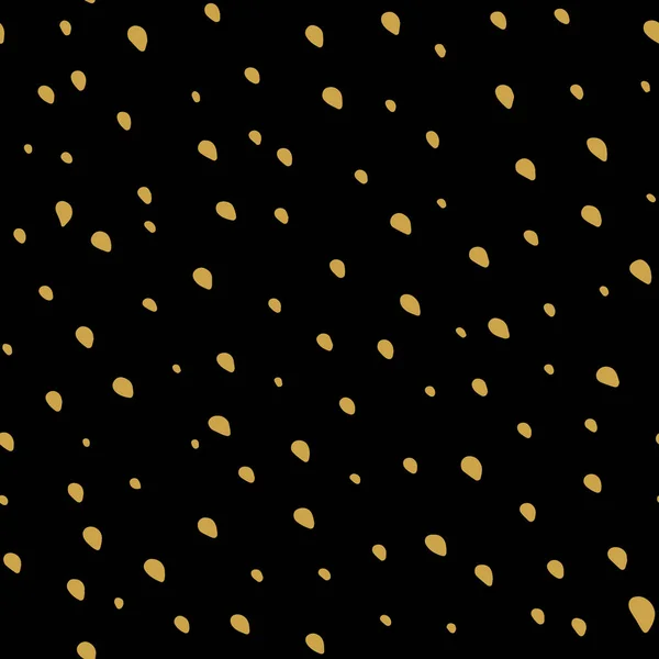 Golden hand drawn dot background — Stock Vector