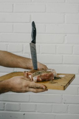 Şef hizmet domuz eti bonfile 